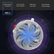 Solar Powered Buzz UV Lamp Fly Insect Bug Mosquito Kill Zapper Killer Mini Insect Flying Killer